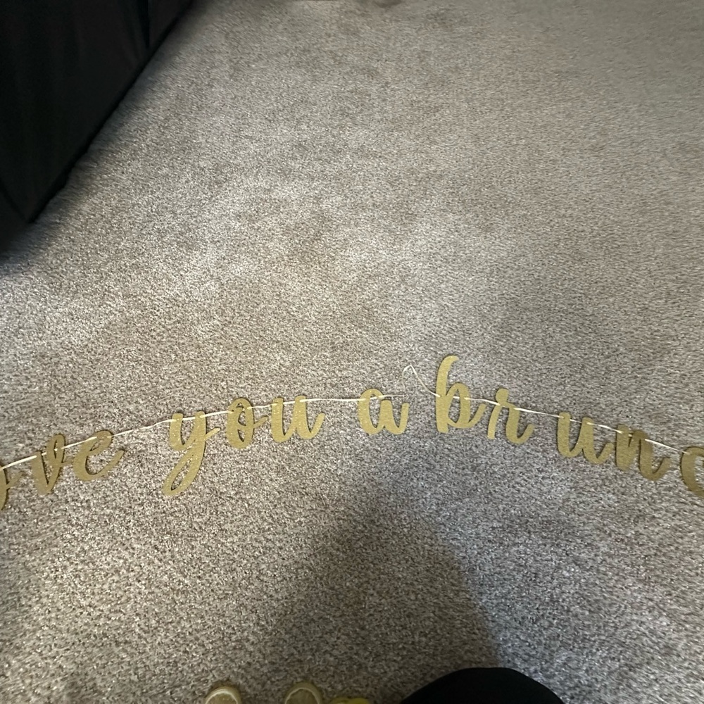 Gold Script Banner